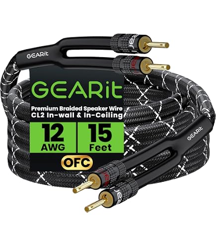 Amazon.com: GEARit 10 Gauge Black Speaker Wire Banana Plugs CL2